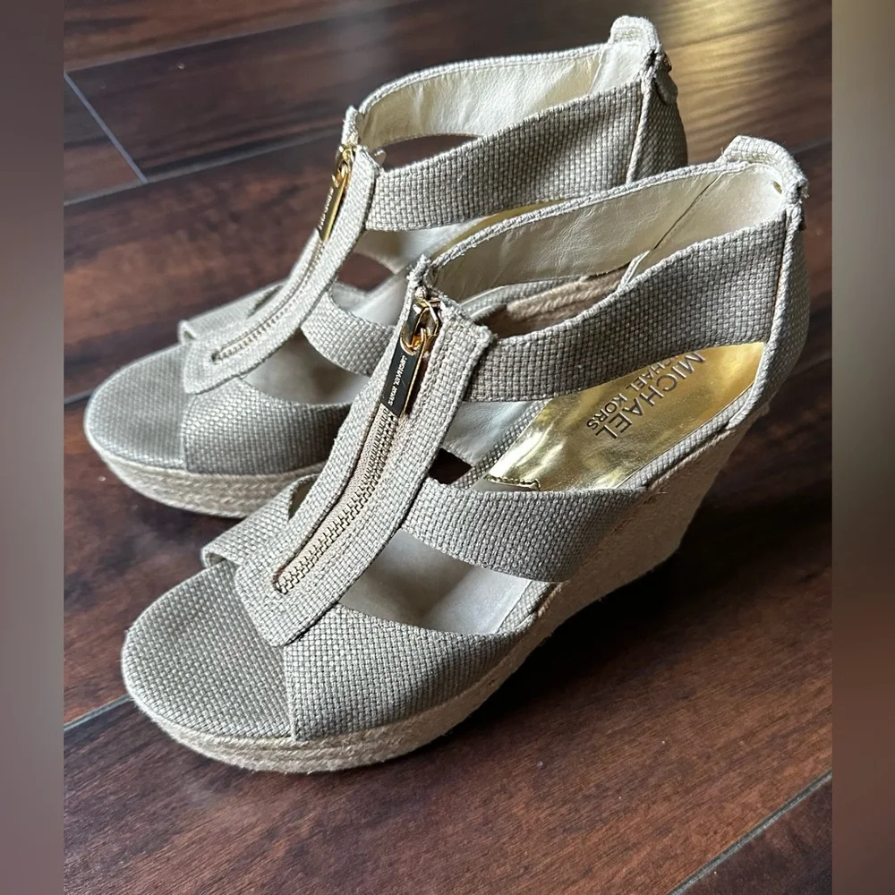 Michael kors Damita sandal textile upper wedge